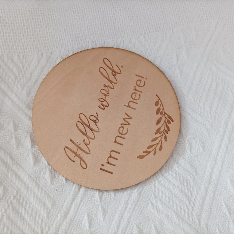 Wooden Baby Milestone Cards