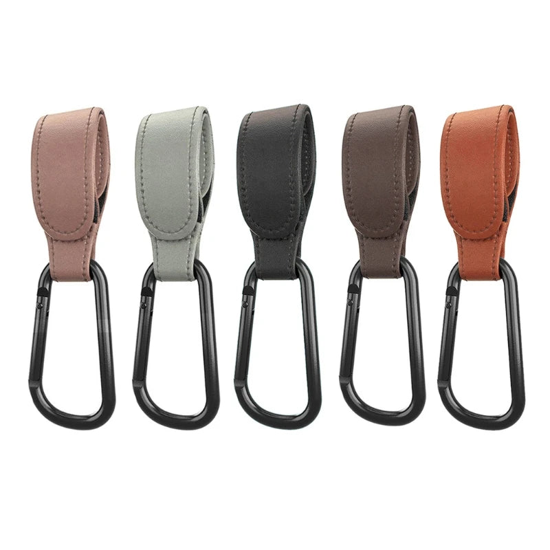 Baby Stroller Hooks PU Leather