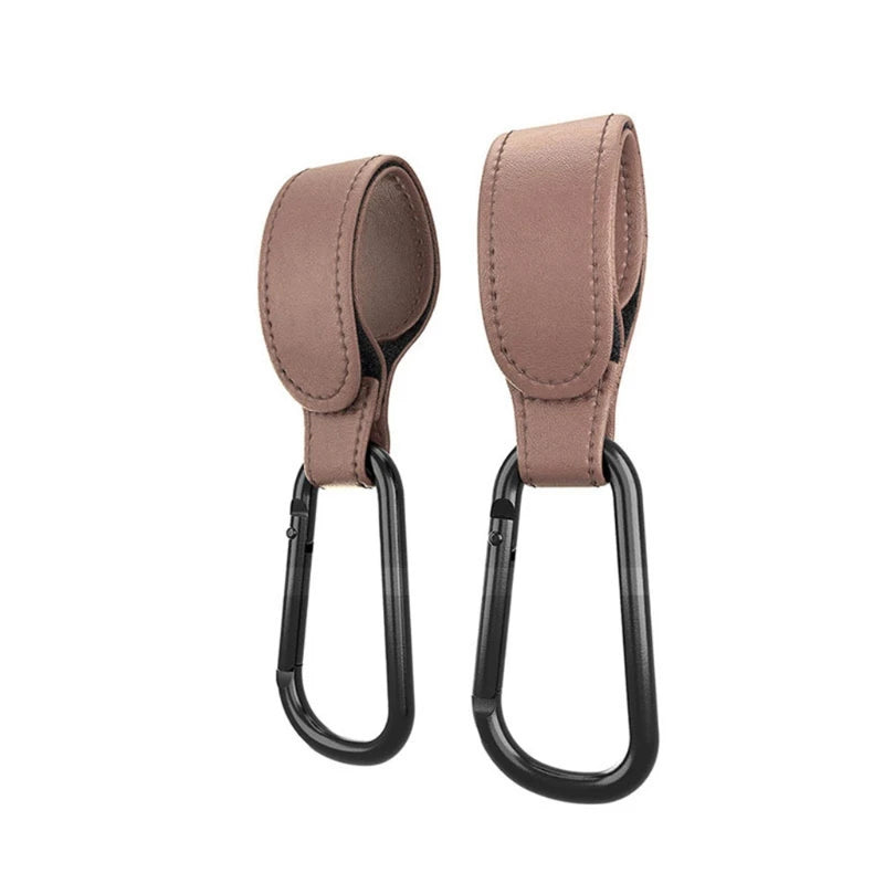 Baby Stroller Hooks PU Leather