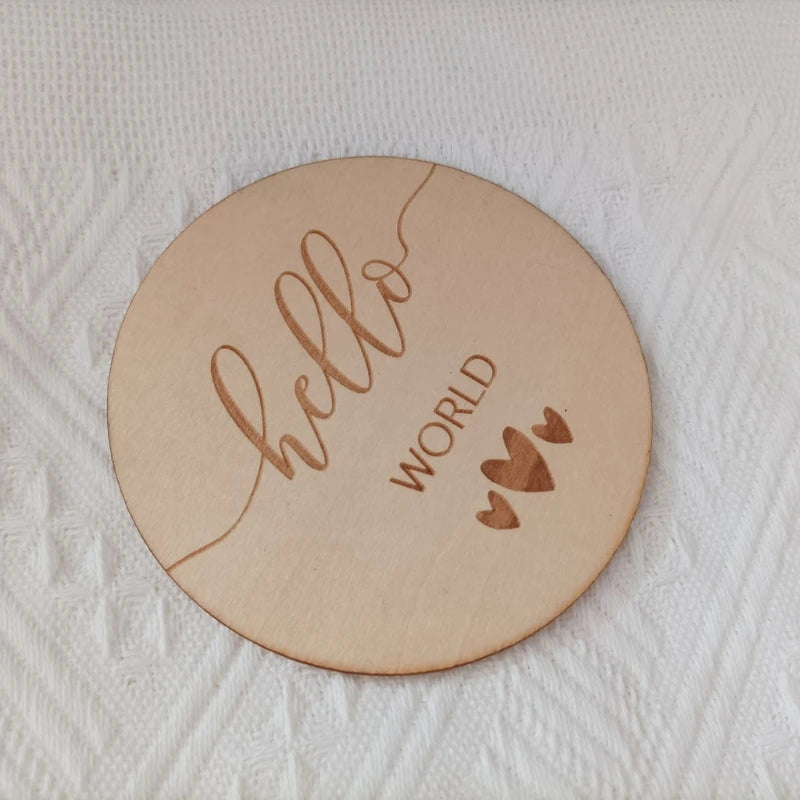 Wooden Baby Milestone Cards