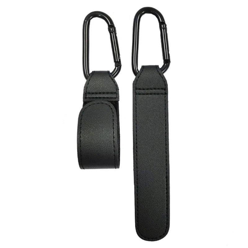 Baby Stroller Hooks PU Leather