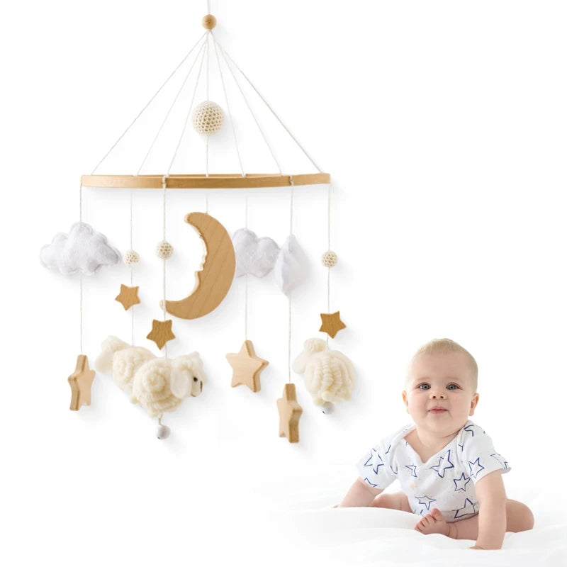 Wooden Baby Crib Mobile