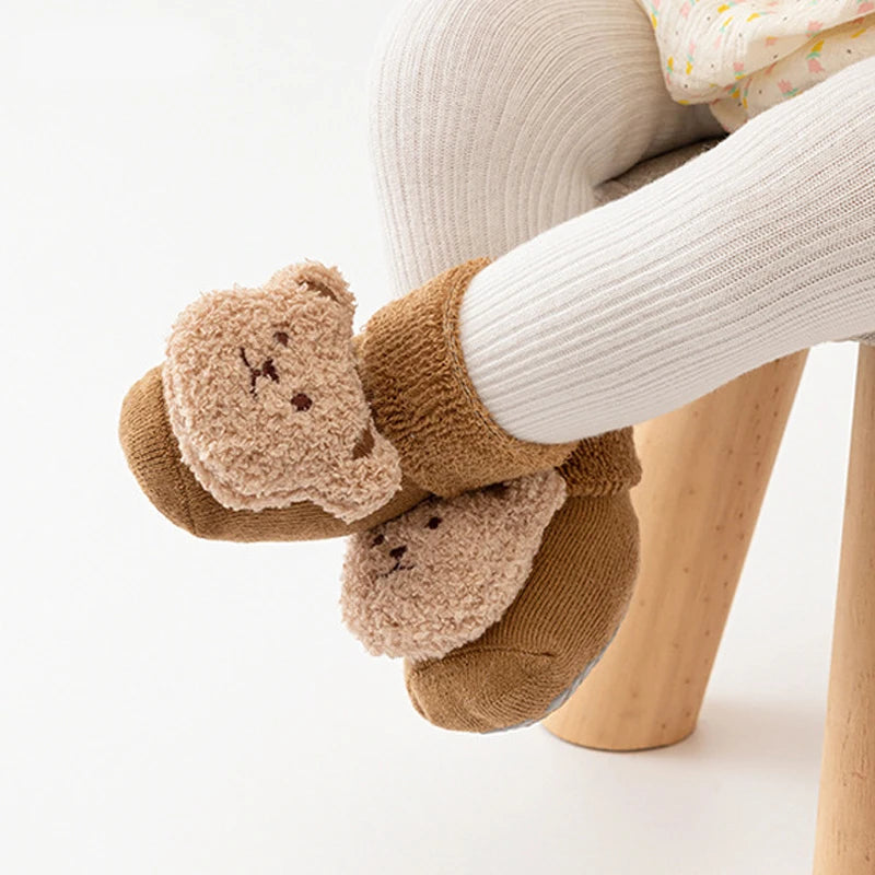 3D Bear Baby Socks