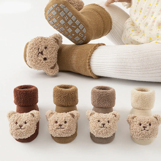 3D Bear Baby Socks