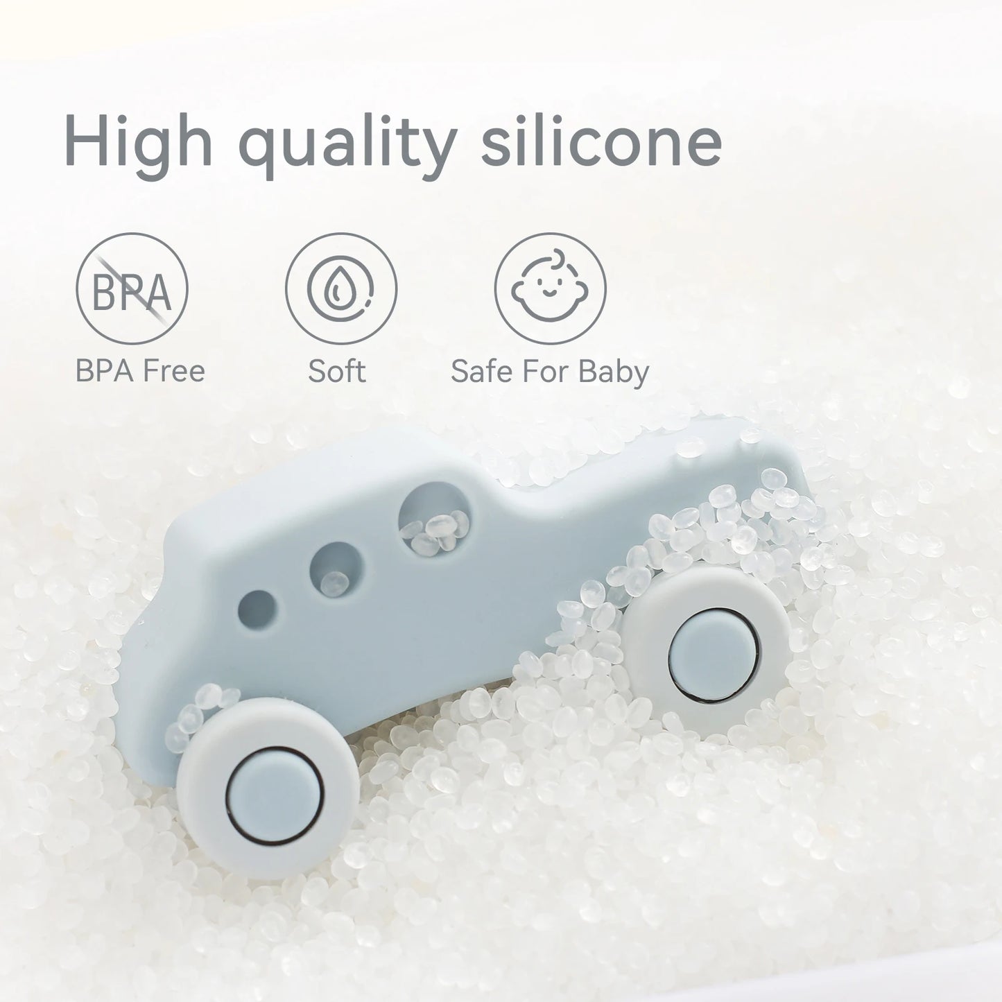 Montessori Silicone Car Toys