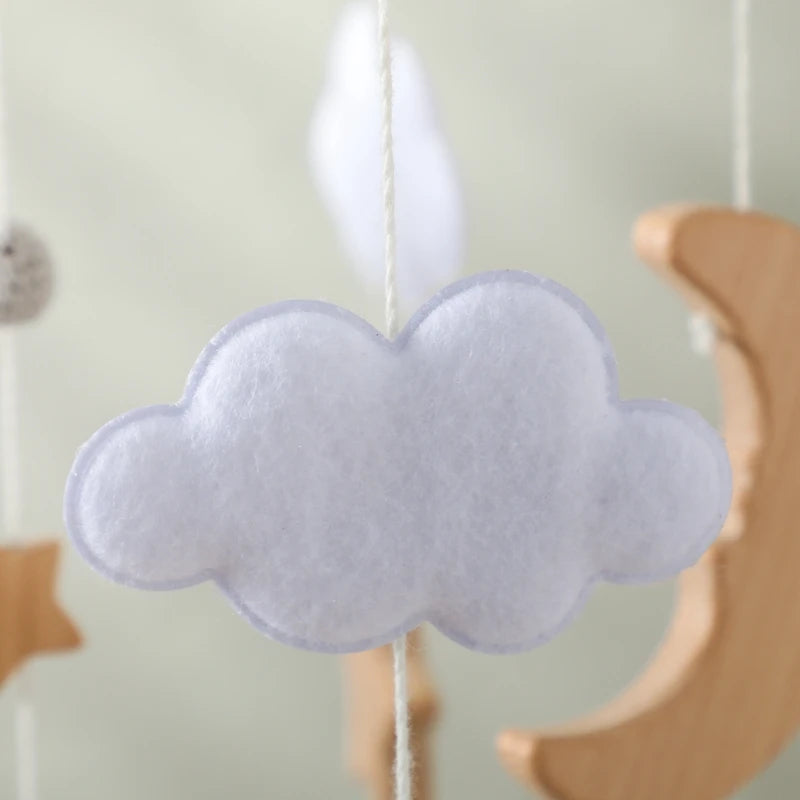 Wooden Baby Crib Mobile