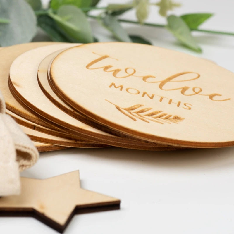 Wooden Baby Milestone Cards